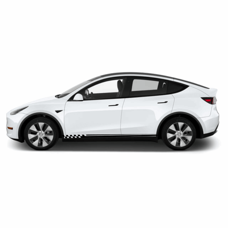 Vinyl Decal Racing Stripes Sticker Fits: Tesla Model Y