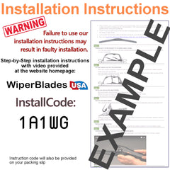 2005 Buick LaCrosse Wiper Blades w/2yr Wear Warranty (Set of 2) Beam Wipers