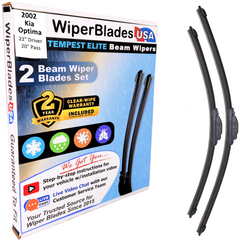 2002 Kia Optima Wiper Blades Set w/2yr Warranty (Set of 2) Tempest Elite Wipers