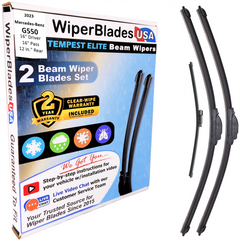 2023 Mercedes-Benz G550 Wiper Blades w/2yr Warranty (Set of 3) w/Rear Wipers