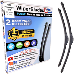 2020 Volkswagen GTI Wiper Blades Set w/1yr Warranty (Set of 2) Pulse Beam Wipers