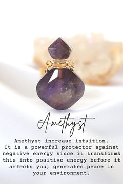 Luxury Mini Crystals Bottles | 24 Karats Natural Crystals Necklaces