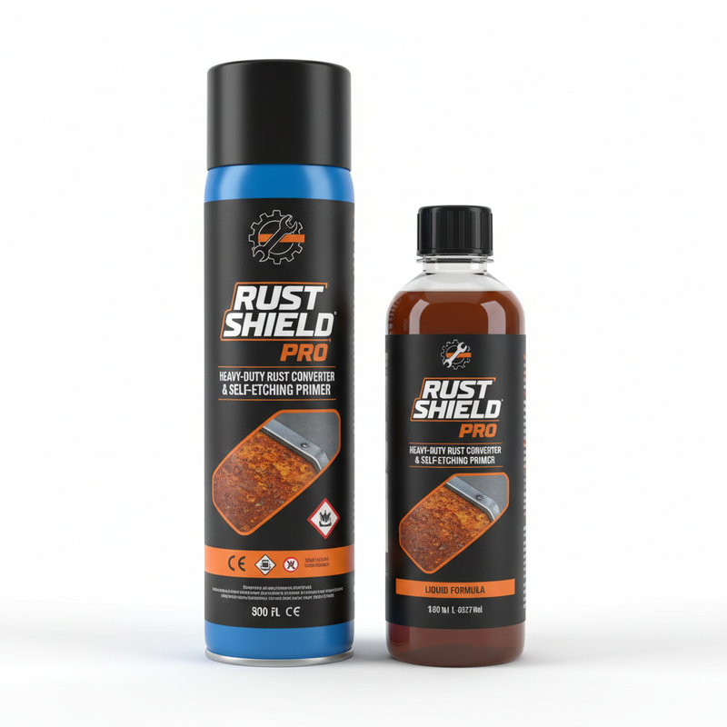 Heavy-Duty Rust Converter & Self-Etching Primer