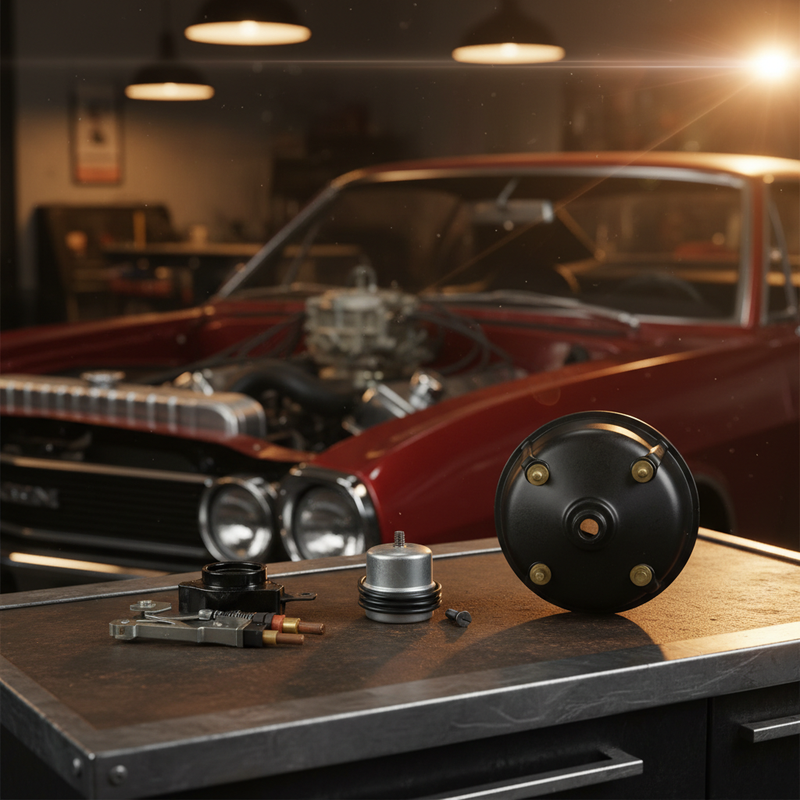 Classic Car Ignition Tune-Up Kit with Points Condenser and Distributor Cap